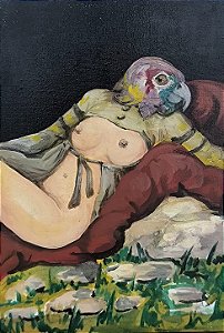 Anasor Ed Searom 2024, Óleo Sobre Tela, 20cm X 30cm Jv9