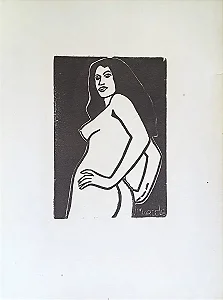 Marcelo, Xilografia, Medindo 33cm X 47,5cm B8