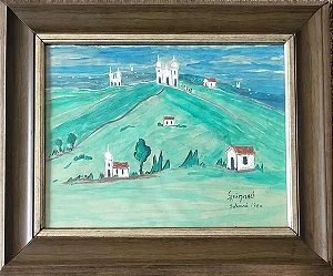 Alberto Da Veiga Guignard, Óleo Sobre Cartão, 30cm X 20cm B8