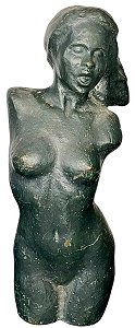 Antiga Escultura Vintage Em Bronze , 30x11cm. Assinada G7