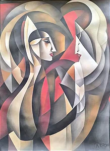 Akron 2023, Canvas Assinado No Verso, Medindo 55x70cm B8 G7