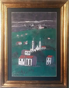 Guignard , Óleo Sobre Cartão , Medindo 64cm X 45cm! B8