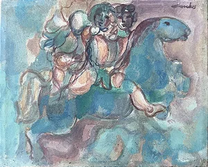 Cárolus, Óleo Sobre Tela, 26x21cm Jvs7
