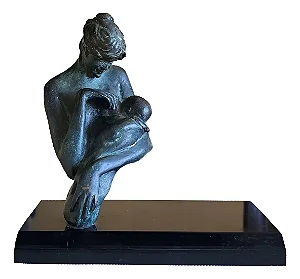 Rocco , Escultura Em Bronze 14cm .b8