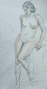 Anita Malfatti, Desenho Sobre Cartão,25x44cm, Jv9