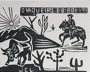 José Costa Leite, Xilogravura, 45x36cm, B8 W3