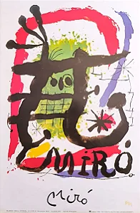 Miró, Gravura Italiana, Medindo 41,5cm X 61,5cm B8