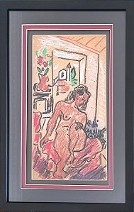 E. Di Cavalcanti,desenho Sbr Cartão 33x17cm Medid Interna G7