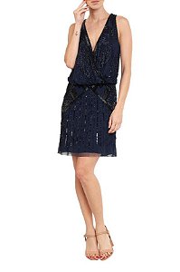 Vestido Animale Bordado Canutilhos