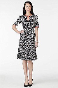 Vestido Kate Spade Preto Estampa Letras