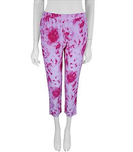 Calça Super Sweet Seventy Seven Rosa Seda Tie Die