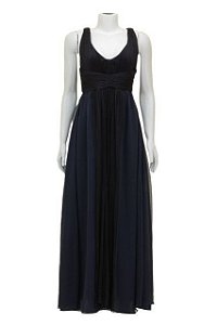 Vestido Spezzato Bicolor Seda