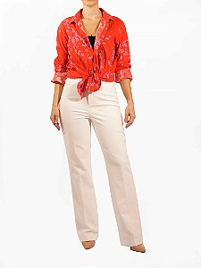 Camisa  Reserva Vermelha Bordô Floral