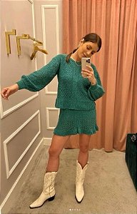 Blusa NV Verde Tricô