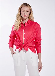 Camisa Bobô Rosa Linho