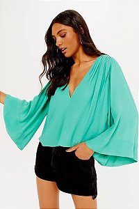 Blusa/Bata NV Verde Marítma