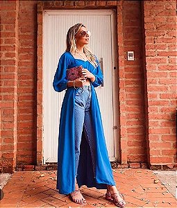 Túnica Cris Barros Azul