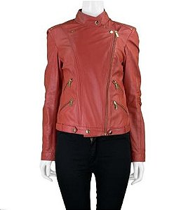 Jaqueta Schutz Vermelho Couro