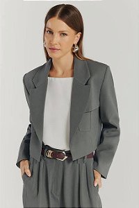 Blazer NV Cinza Modelo Laysa