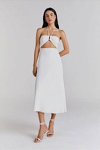 Vestido NV Branco Crepe de Seda