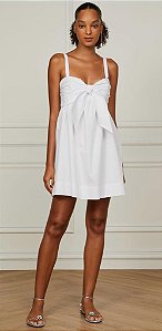 Vestido Animale Branco Alça
