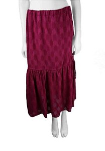 Conjunto Saia Longa + Blusa Mixed Cereja