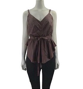 Blusa Cruise Couro Vinho