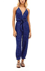 Macacão VIX Azul Estampado