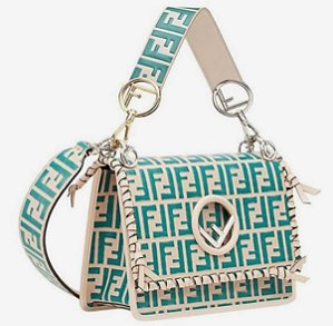 Bolsa Fendi Verde e Bege
