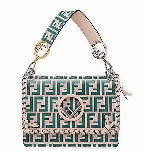 Bolsa Fendi Verde e Bege