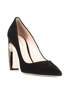 Scarpin Nicholas Kirkwood Preto Pérola Salto Vírgula
