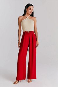 Calça NV Vermelha Modelo Emilia