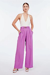 Calça NV Roxa Modelo Emilia
