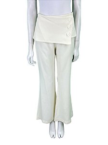 Calça Mixed Crepe Branca