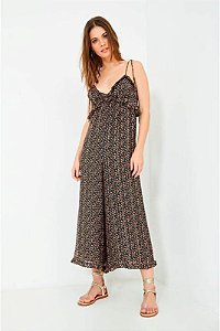 Macacão Ateen Estampado Genova Seda Lurex