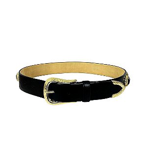Cinto Taille Brand Preto Pedras