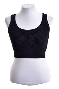 Top NV Preto de Tricô