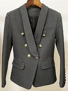 Blazer Bhava Cinza Escuro