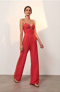Macacão VIX Vermelho - Rosa Modelo Adalia