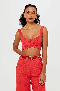 Top NV Vermelho de Laise