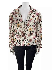 Camisa Iorane Branca Estampada Floral