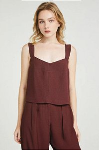 Blusa NV Marrom Modelo Celia