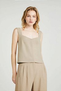 Blusa NV Bege Modelo Celia