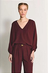 Blusa NV Marrom Modelo Lila