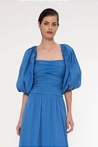 Blusa Cris Barros Azul Modelo Calina