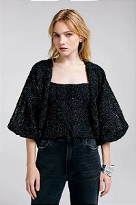 Blusa NV Preta Modelo Angélica