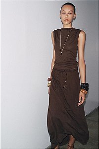 Blusa Zara Marrom de Tricot
