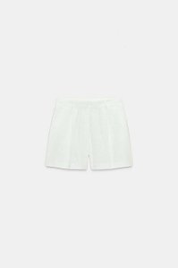Short Zara Branco de Linho