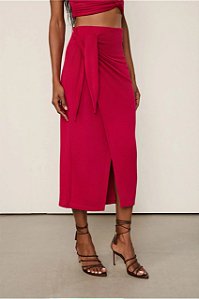 Saia Midi Animale Rosa