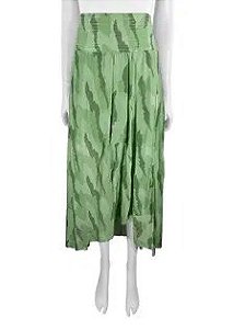 Saia Vix Verde Estampada